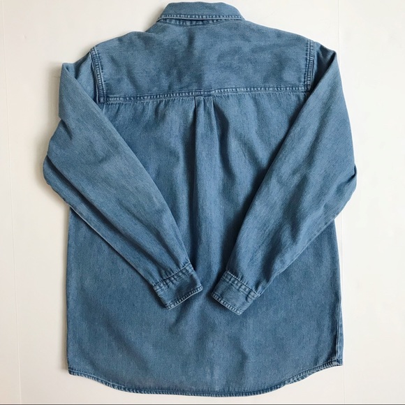 Ugly Christmas “Sweater” Denim Embroidered Top S - Picture 2 of 6